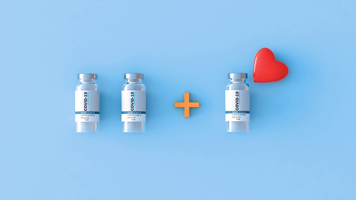 covid vaccine + covid vaccine = heart