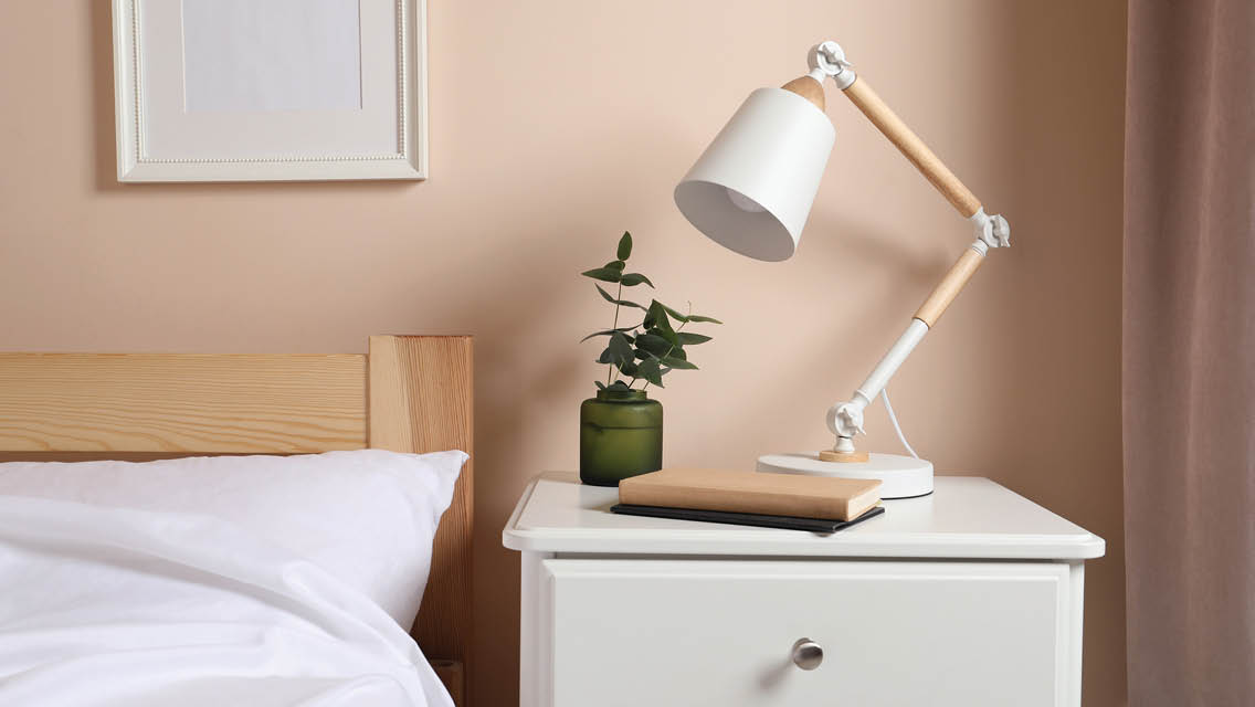 a decluttered nightstand