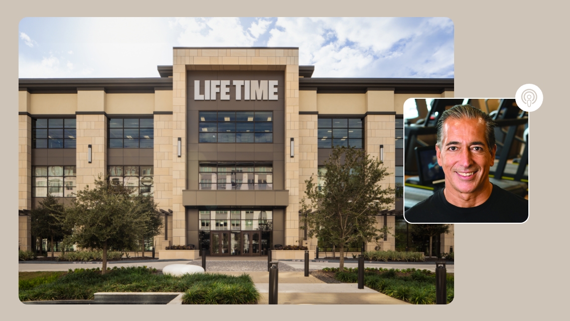 outside of life time club and headshot of bahram