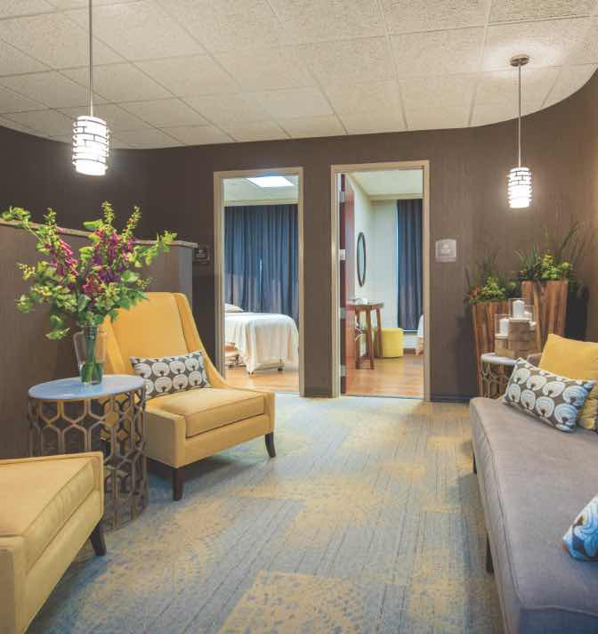 A LifeSpa waiting room.