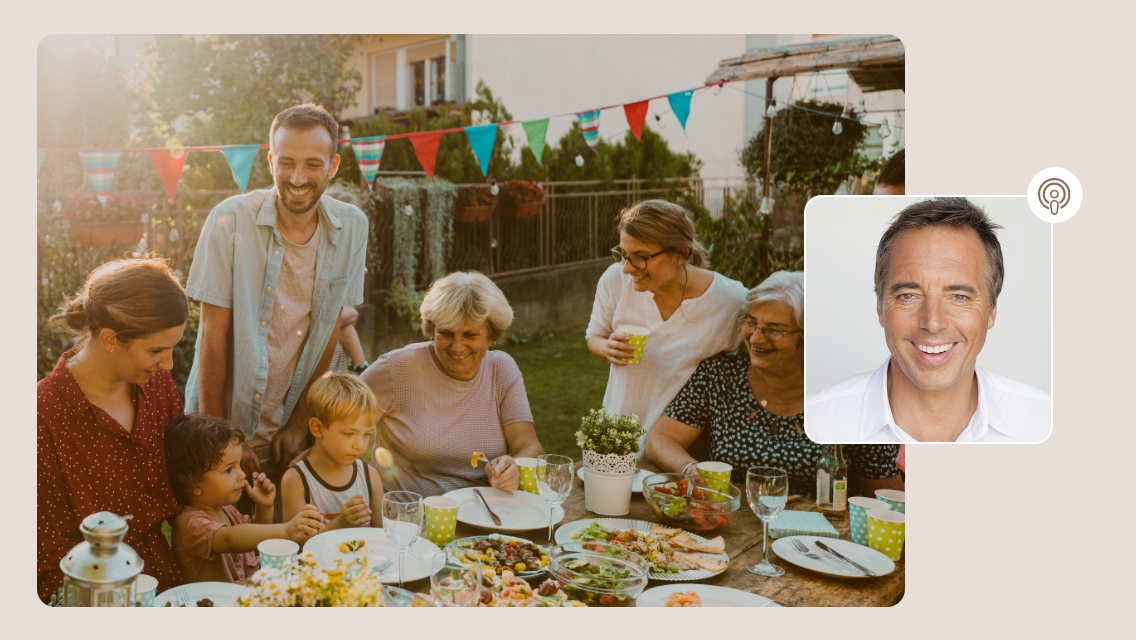 people gathered around table