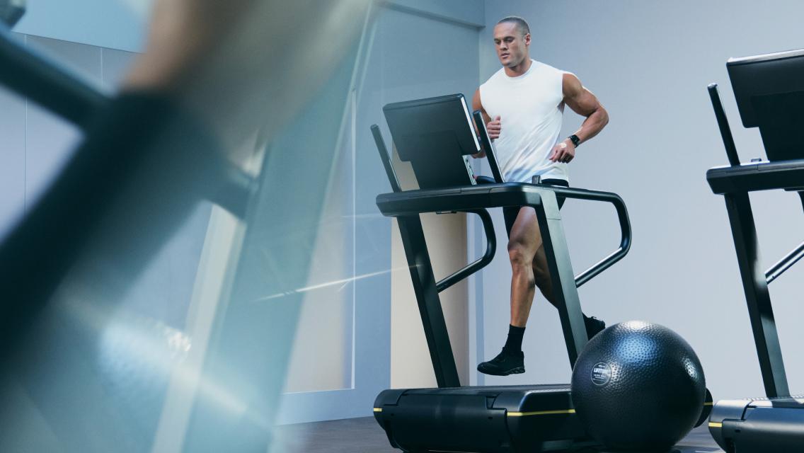 man on treadmill
