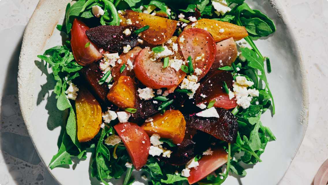 beet and arugula salad