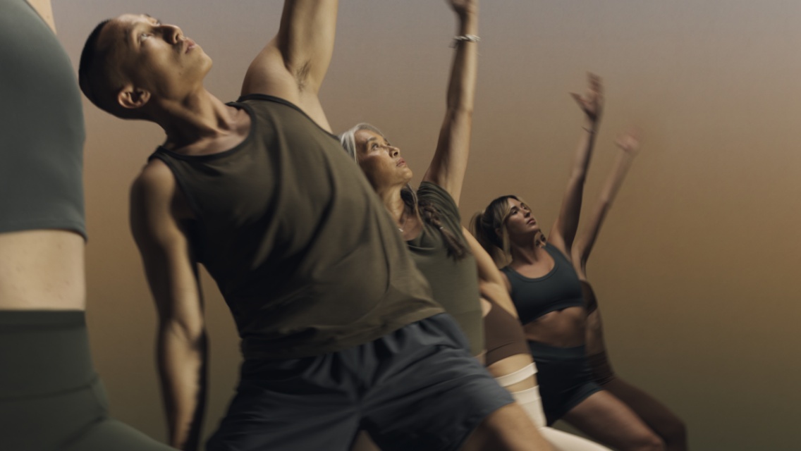 People taking a yoga class at Life Time