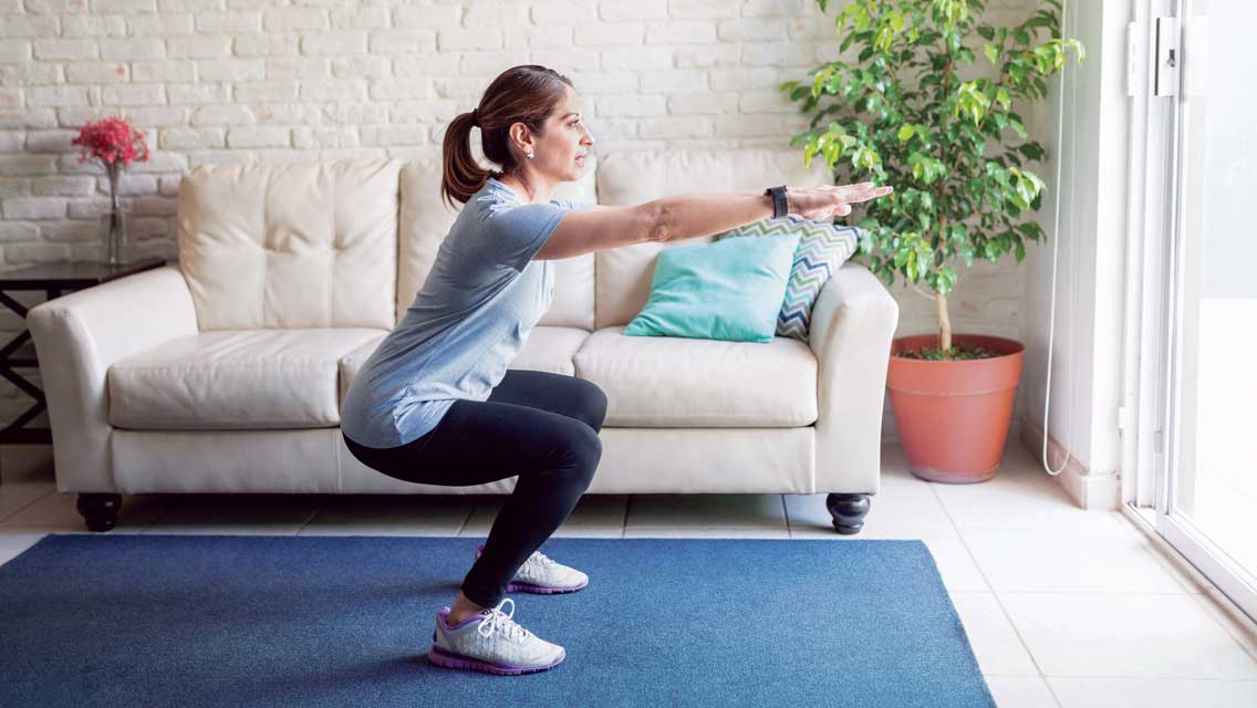 woman exercising hips