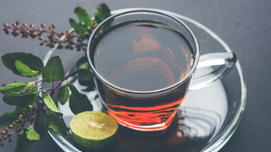 tea made with adoptogenic plants