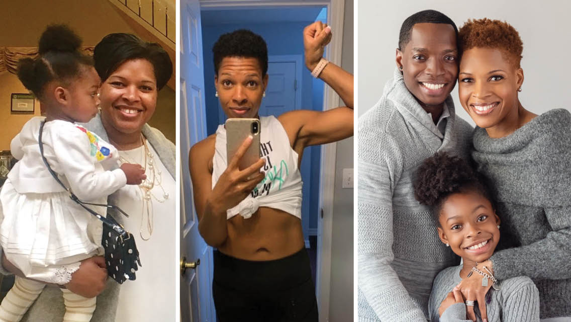 collage of Michelle Emebo's journey