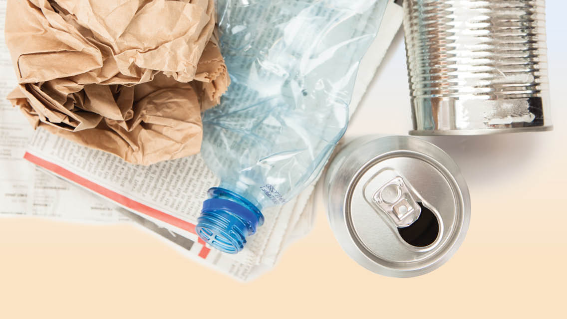 various items of trash