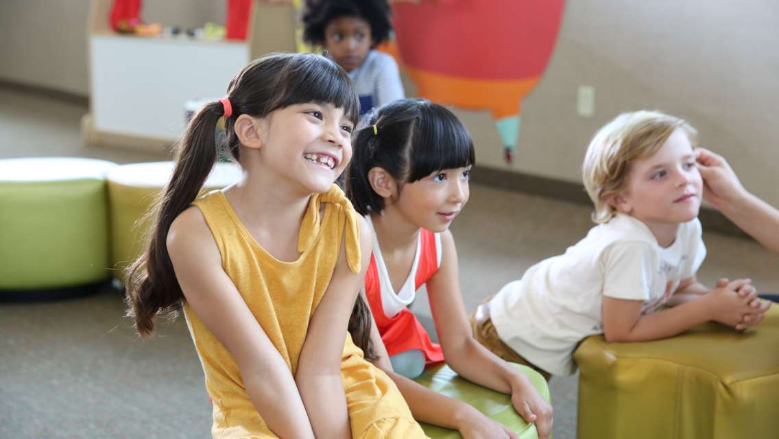 kids smiling in kids academy