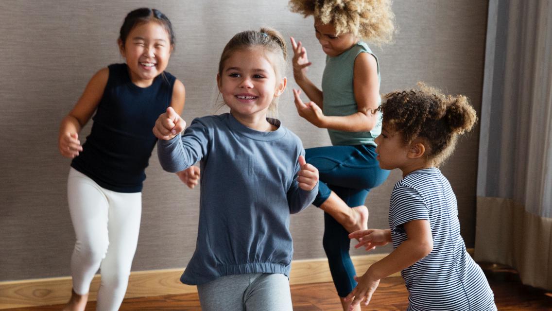 kids jumping around and having fun