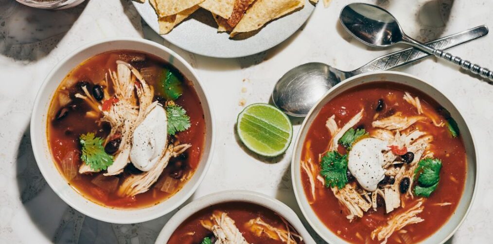 creamy chicken tortilla soup