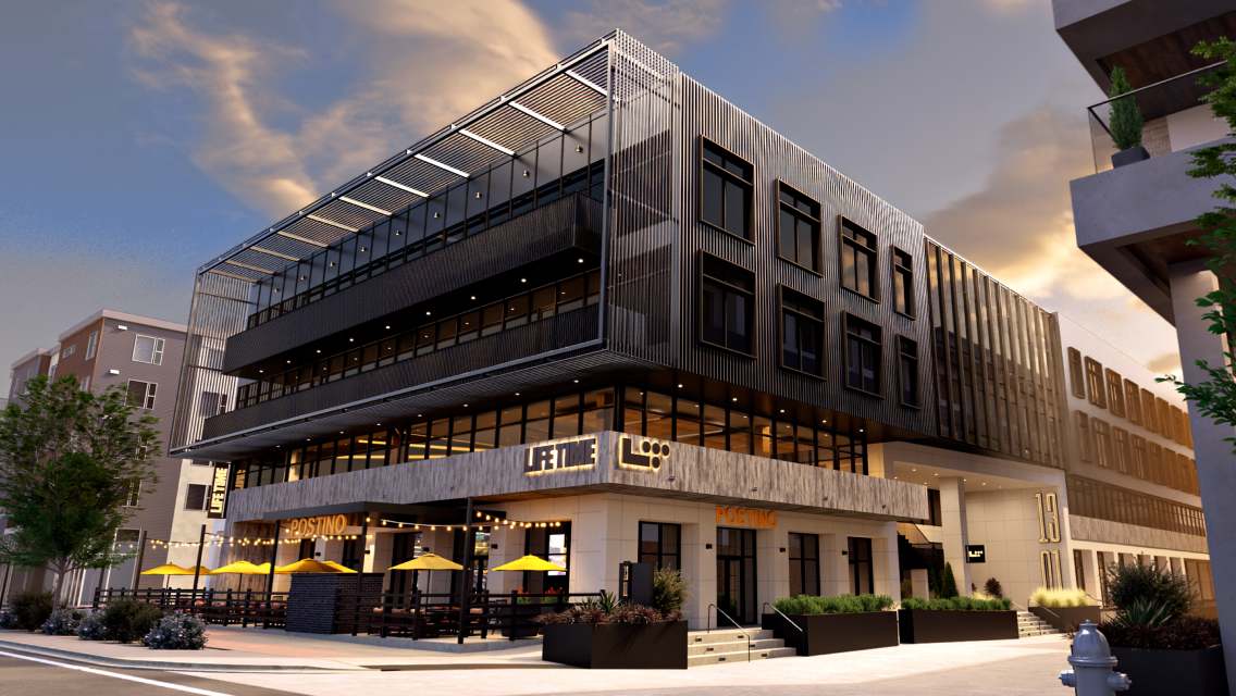Exterior rendering of Life Time South Lamar