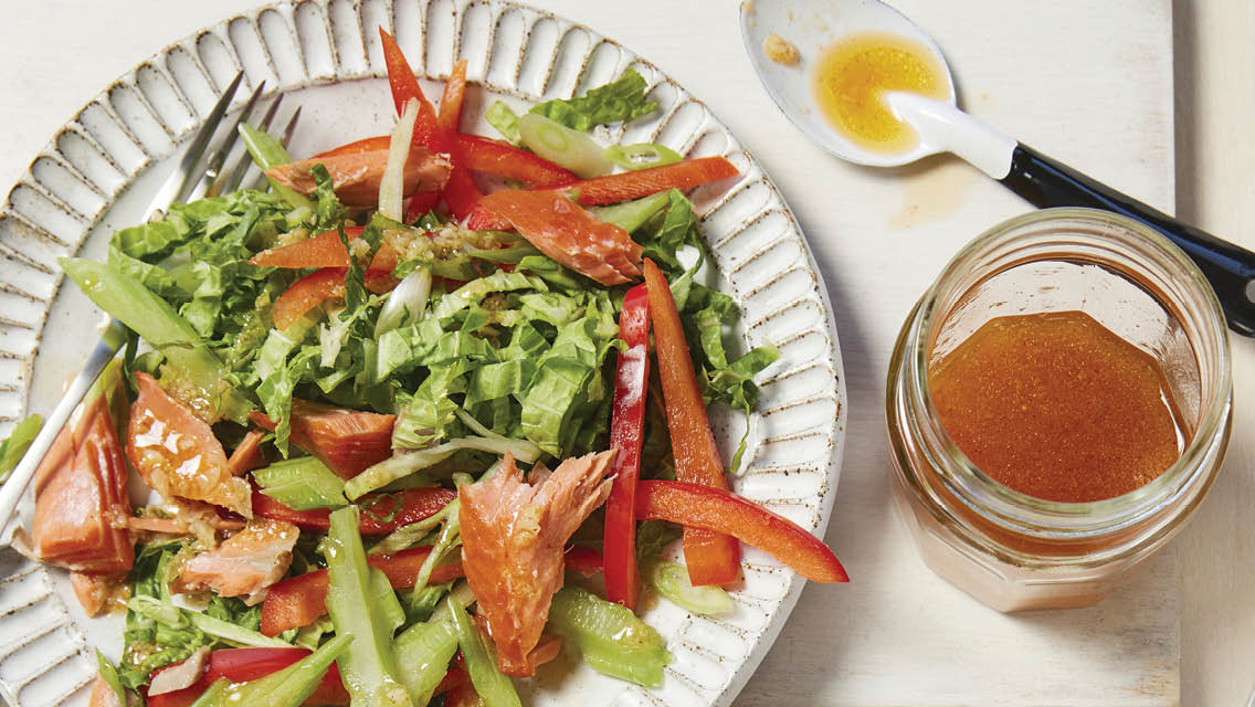 smoked fish and napa salad
