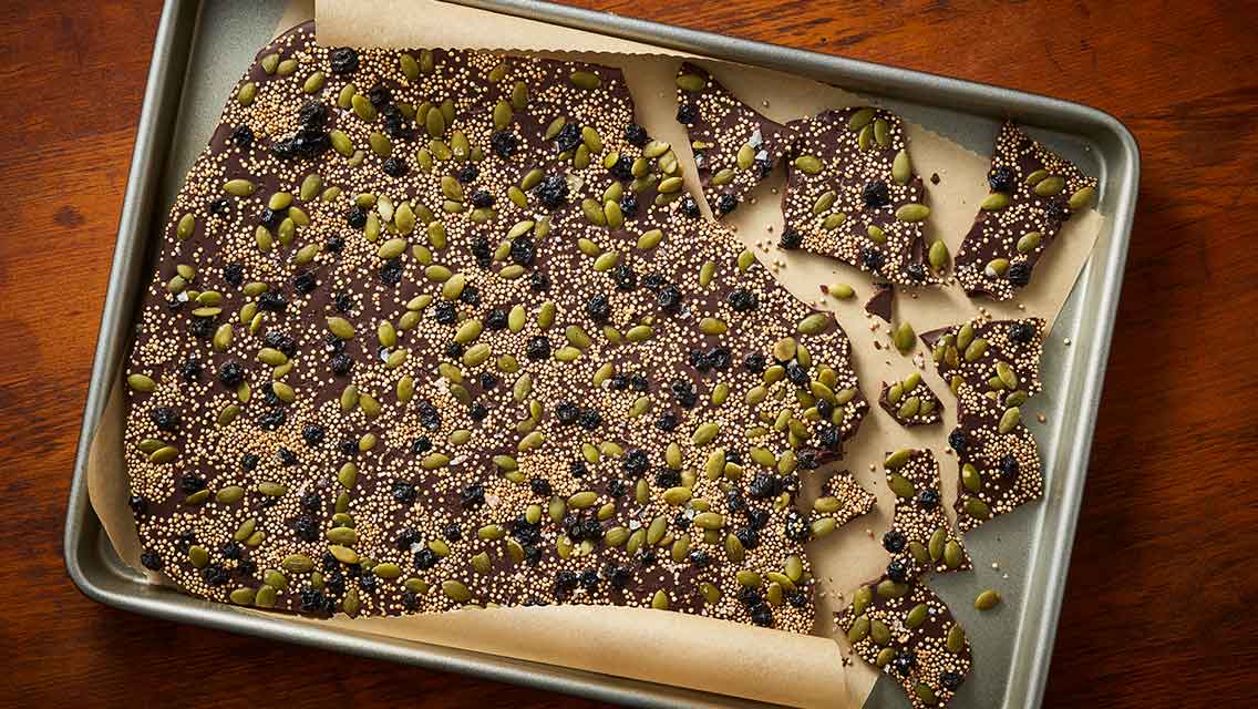dark chocolate berry bark