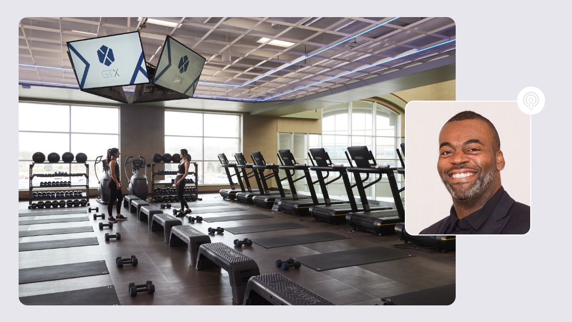 Life Time Talks Omaur professional photo and fitness floor