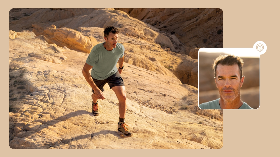 Ryan Sutter running outside