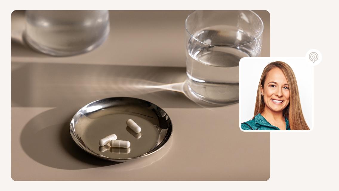 plate of supplements