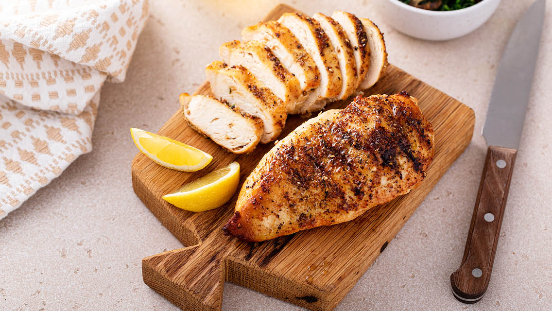 cooked chicken breast