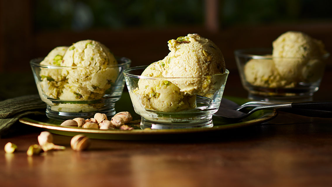 honey pistachio ice cream
